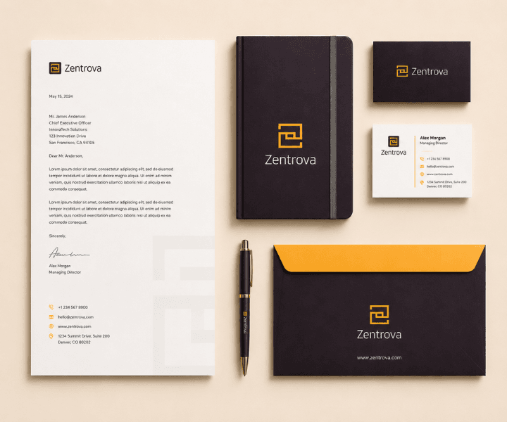 Zentrova: Technology Brand Identity for Trust and Clarity gallery 4