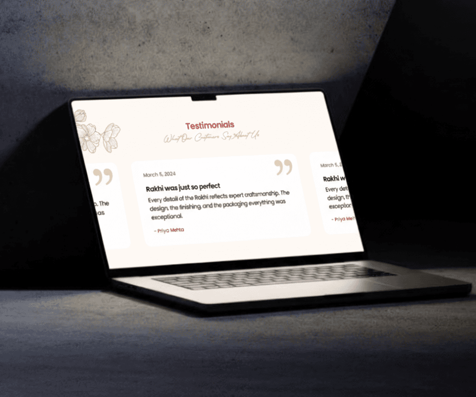 Advait Rakhi: Festive E-commerce Website for Artisan Rakhis gallery 2
