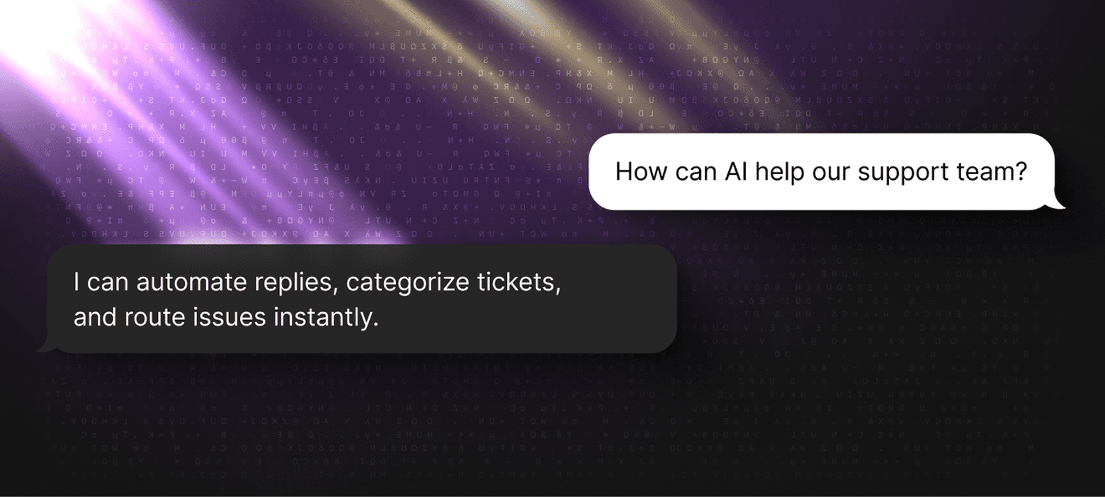 Conversational AI chat interface