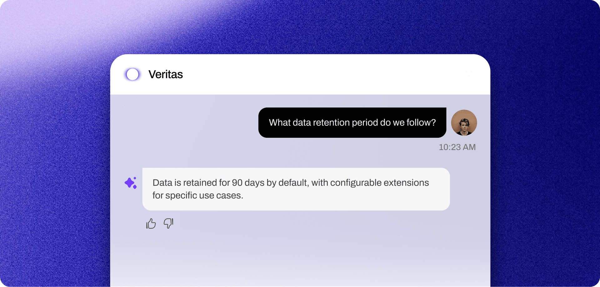 AI chatbot interface