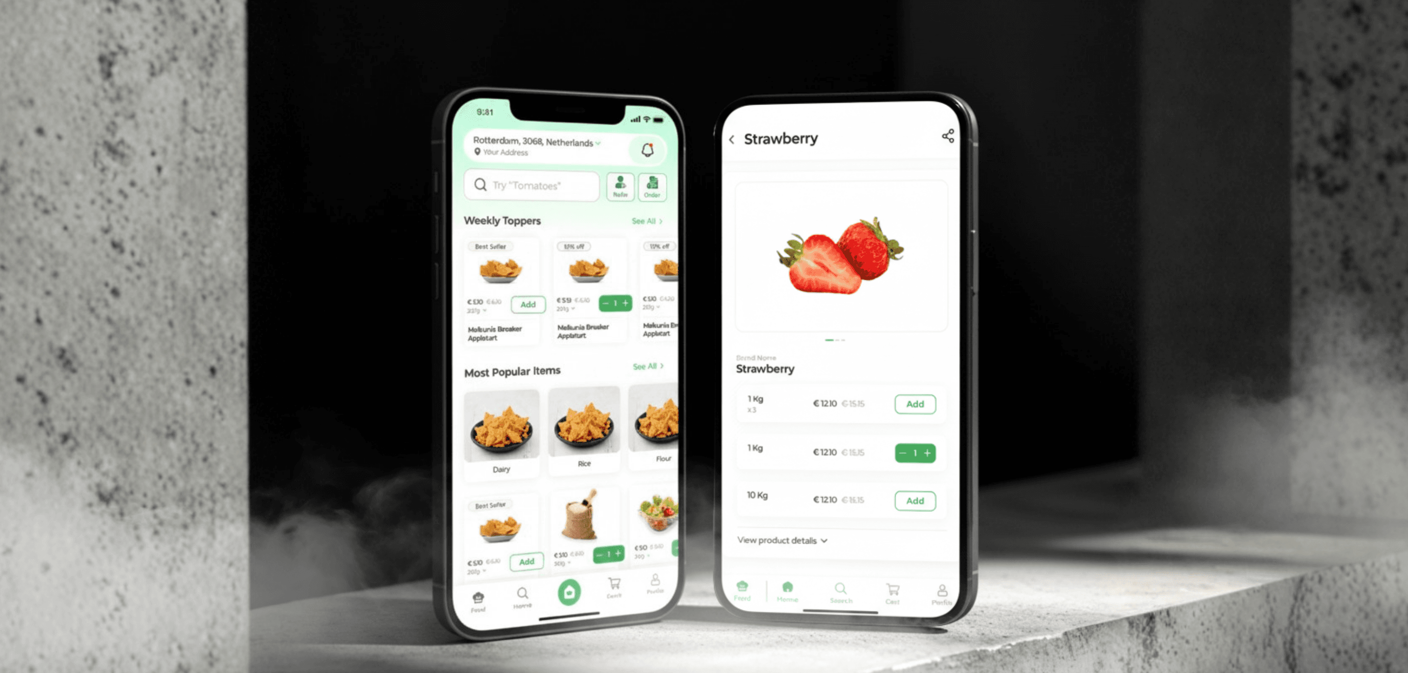 Kookxtra Grocery App hero mockup