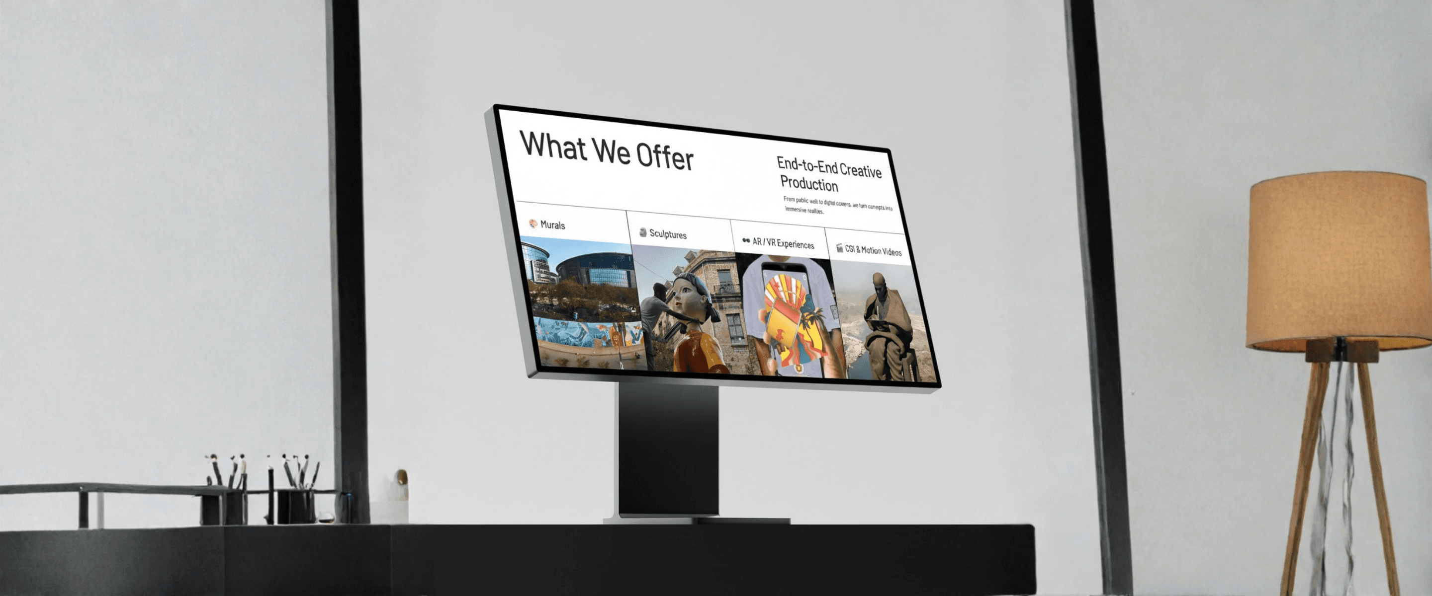 Kartikey Sharma: Artist Portfolio Website device mockup