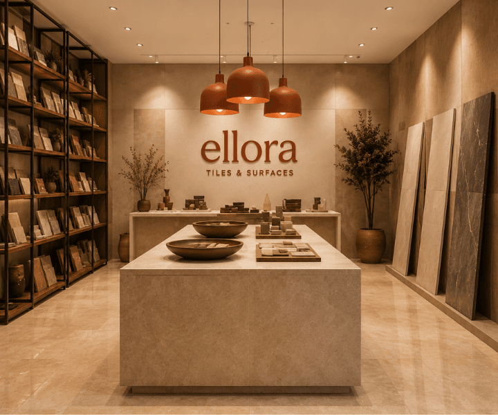 Ellora: Premium Tiles and Surfaces Brand Identity gallery 4
