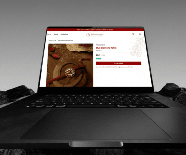 Advait Rakhi: Festive E-commerce Website for Artisan Rakhis gallery 4