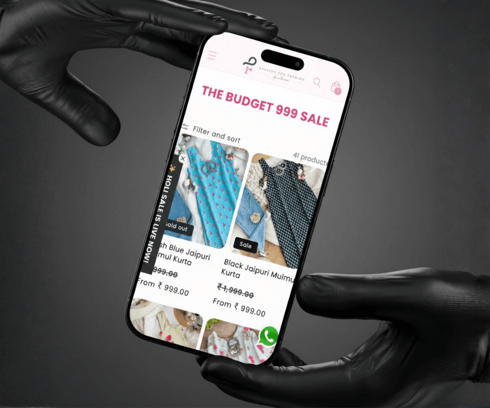 Passion for Fashion by Shivani: Fashion E-commerce Website gallery 1