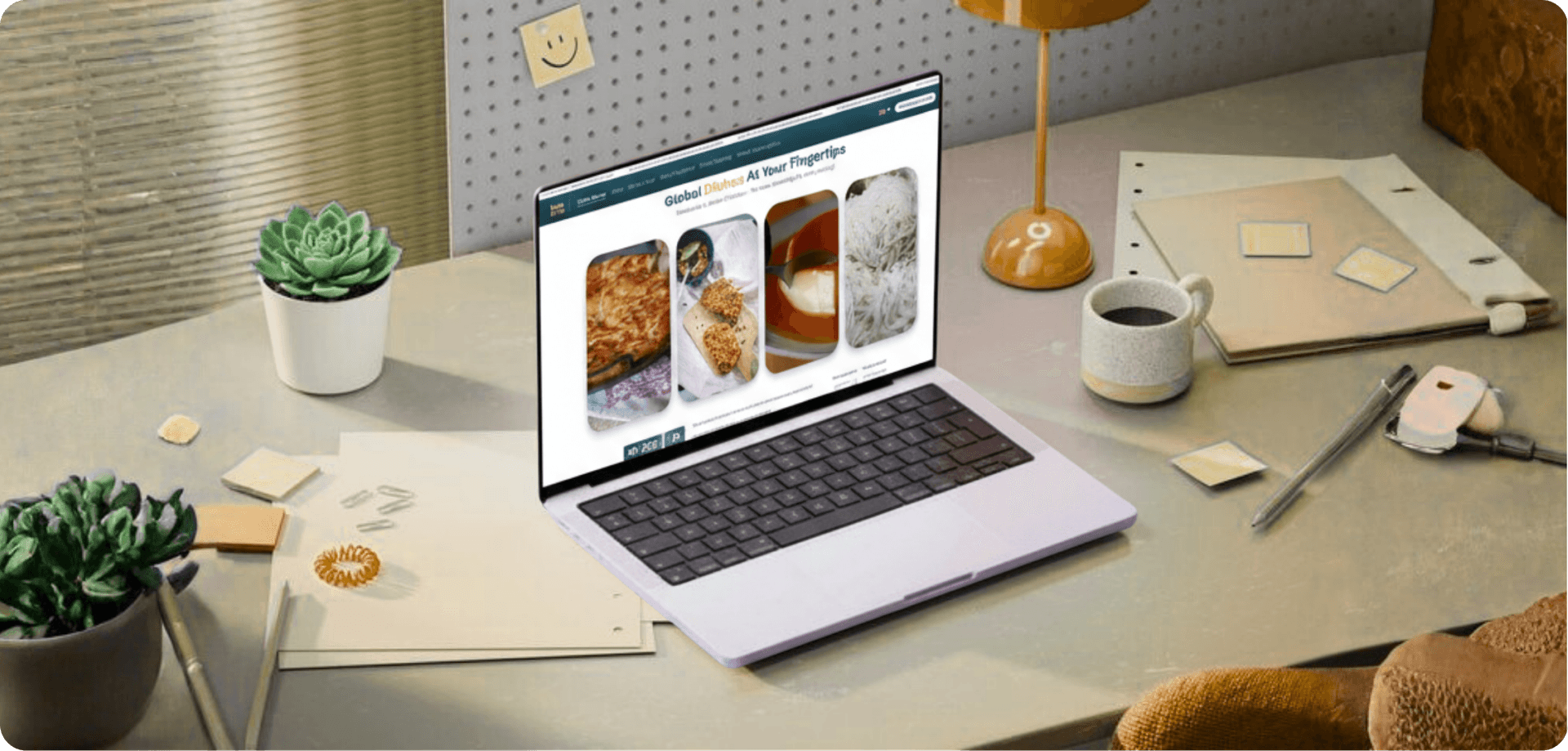 Website development project mockup 1