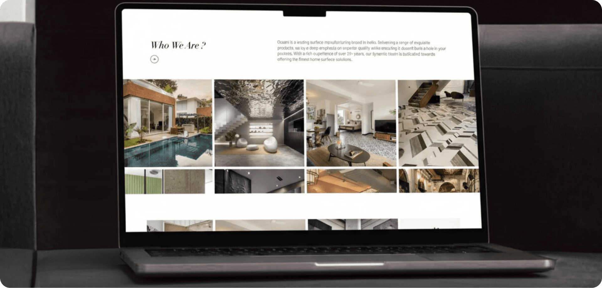 Website development project mockup 2